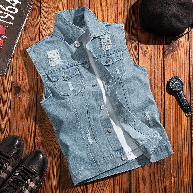 Streetwear Brand Hong Kong - Gilet en jean Vintage inspiré de