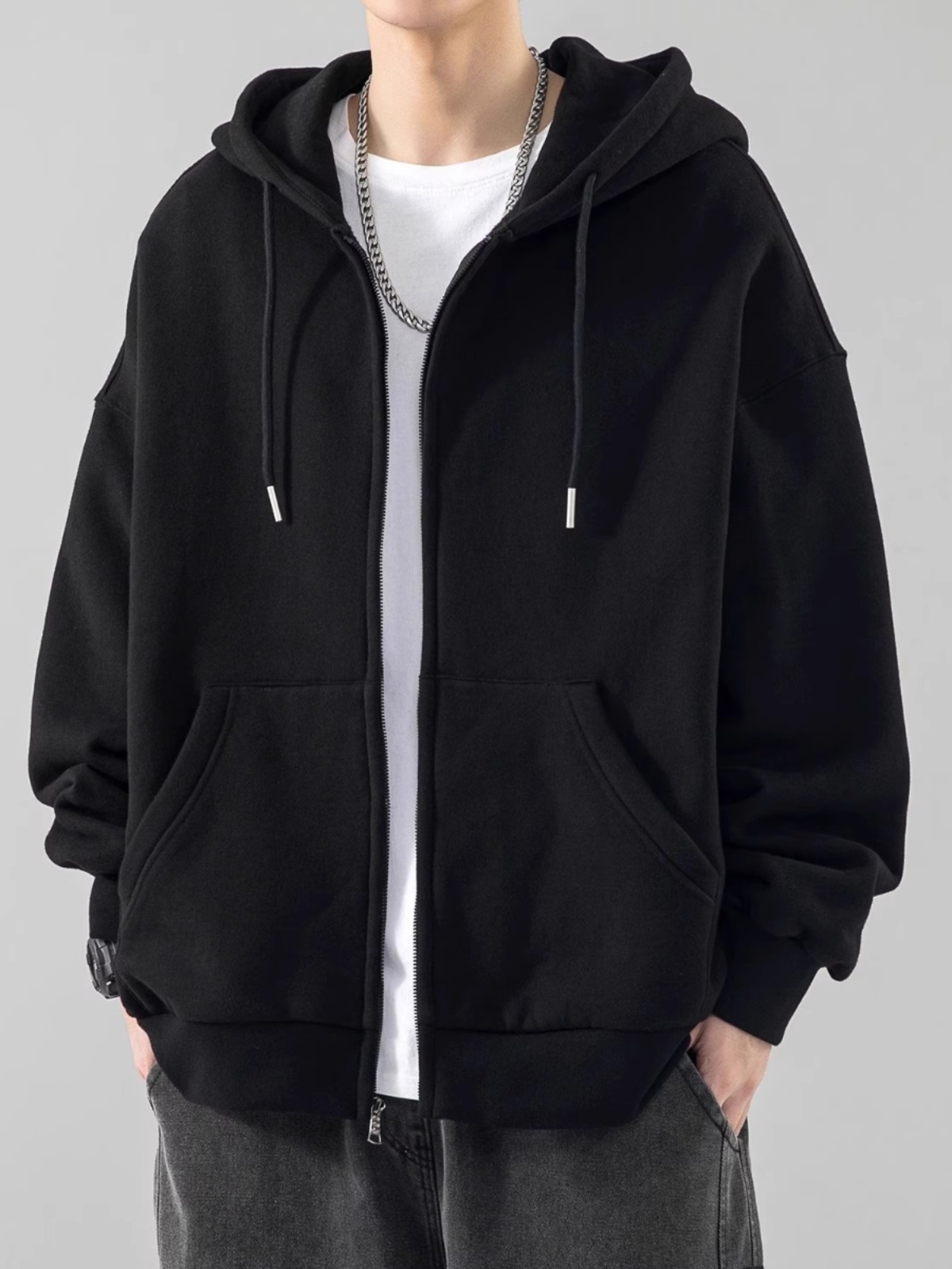 Streetwear Brand Hong Kong - Sweat-shirt à capuche ample pour homme,