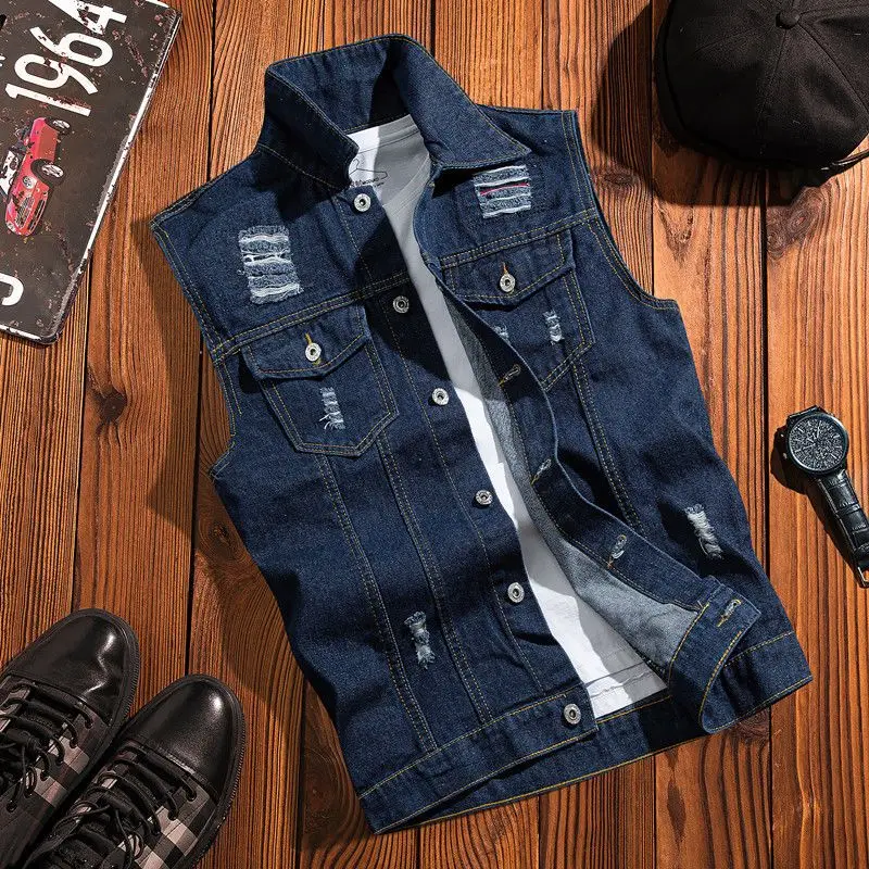 Gilet en jean Vintage inspiré  - Streetwear Brand Hong Kong avis et prix