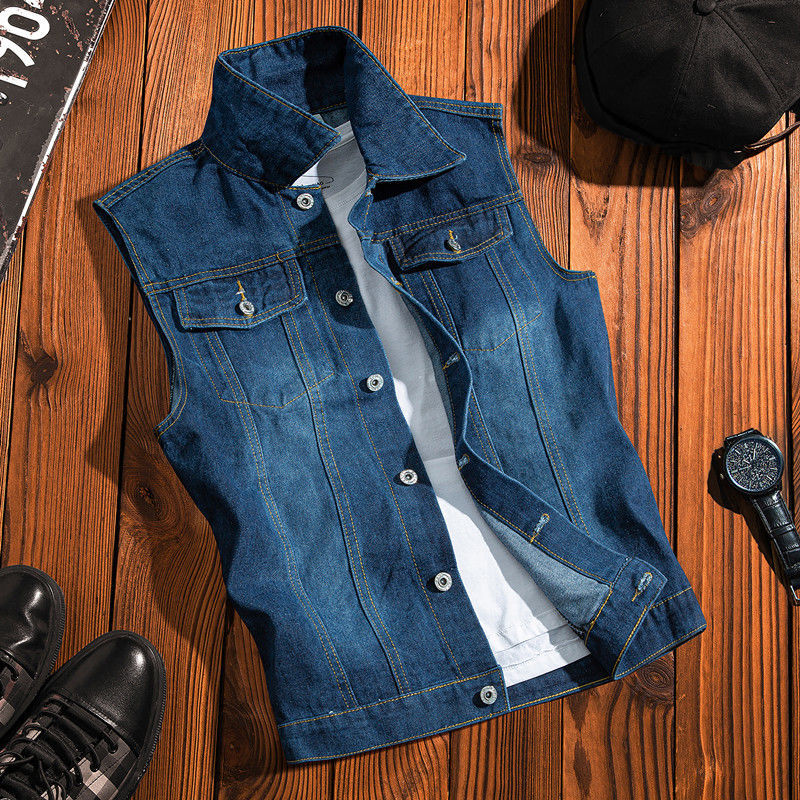 Gilet en jean Vintage inspiré  - Streetwear Brand Hong Kong avis et prix
