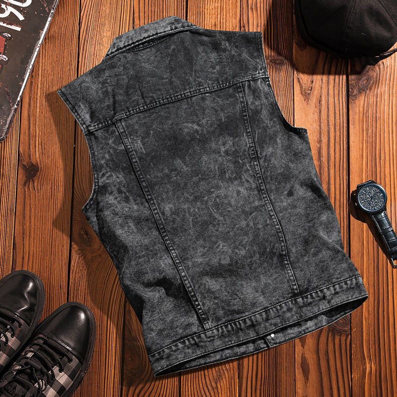 Gilet en jean Vintage inspiré  - Streetwear Brand Hong Kong avis et prix