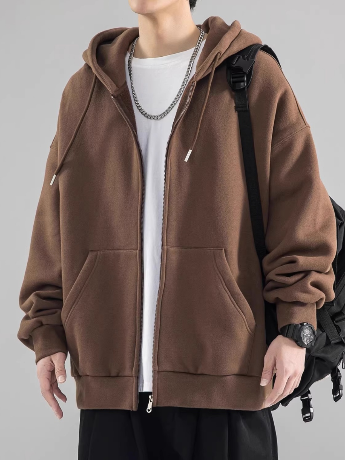 Sweat-shirt à capuche ample po - Streetwear Brand Hong Kong avis et prix
