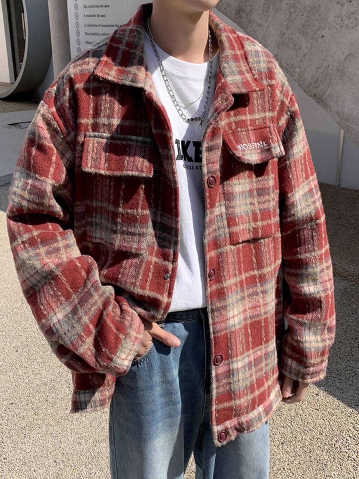 Hommes chemises épaisses veste - Streetwear Brand England avis et prix