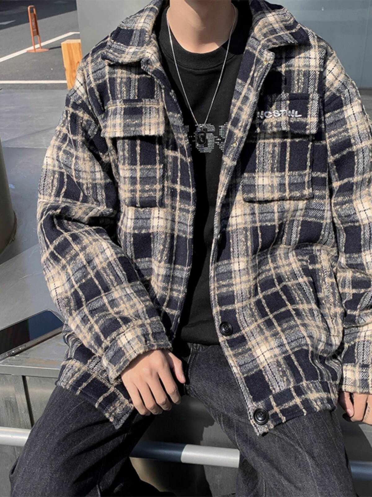 Hommes chemises épaisses veste - Streetwear Brand England avis et prix
